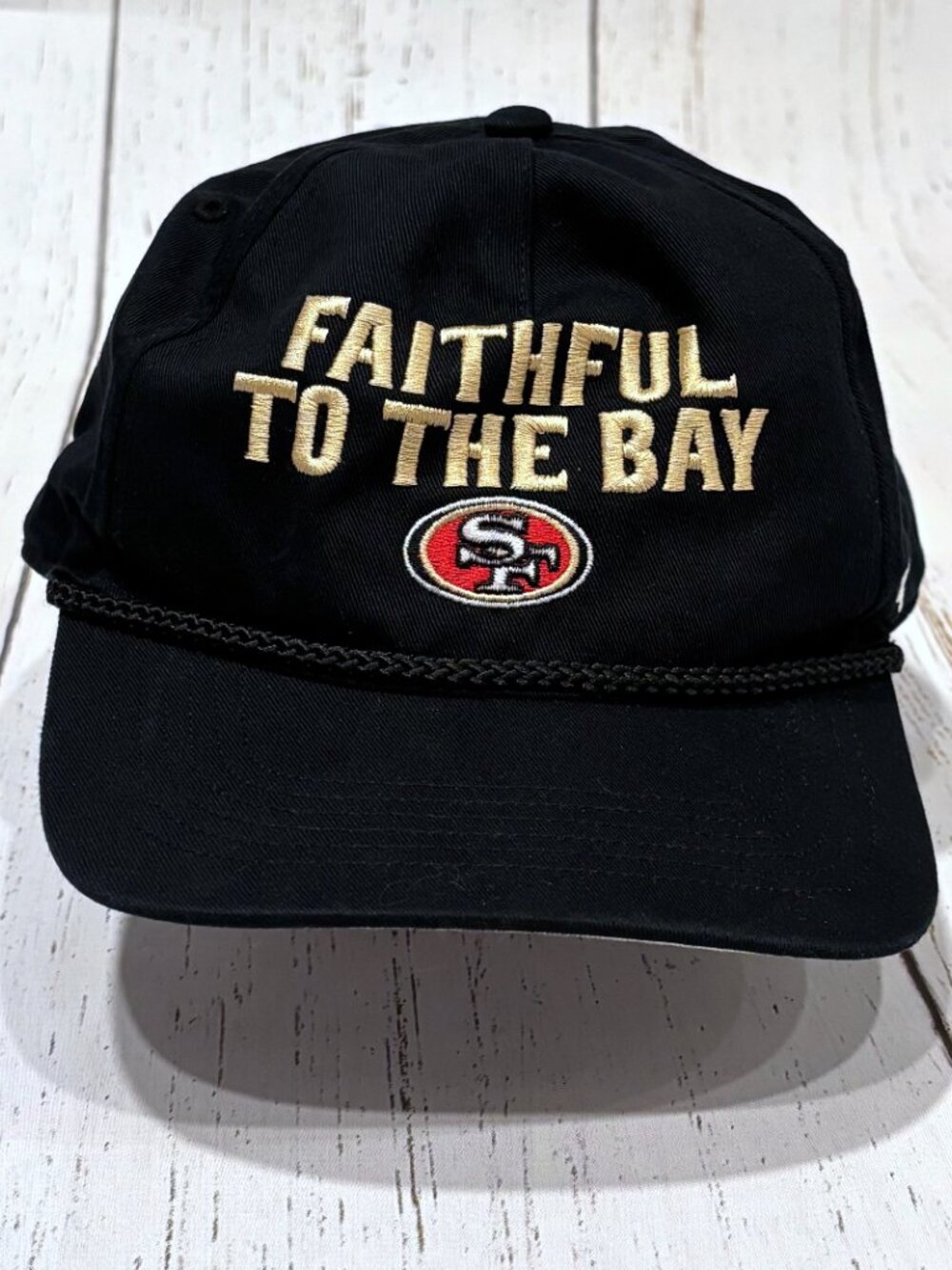 '47 Brand San Francisco 49ers Rope Hitch Adjustable Hat-Black